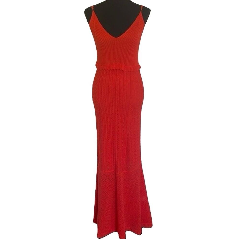 House of Harlow 1960 Red Maxi Knit Dress